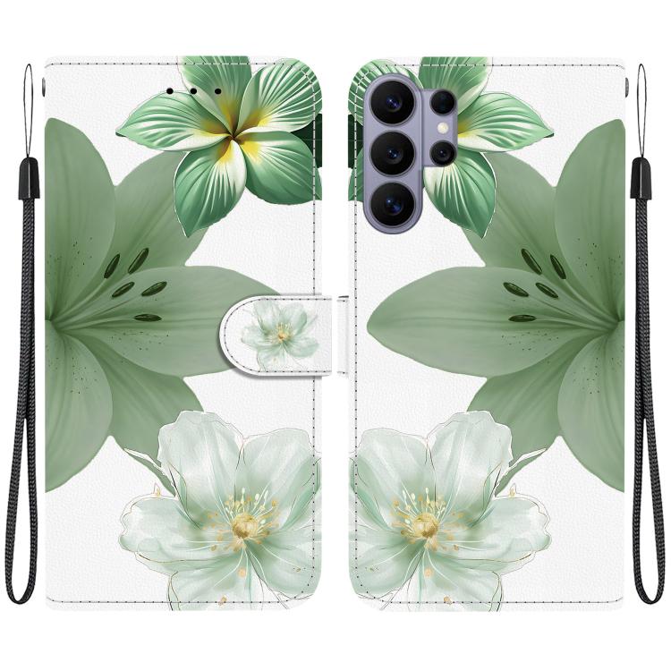 Custodia per telefono in ecopelle con texture cristallina, For Galaxy S26 Ultra 5G, For Galaxy S26 5G