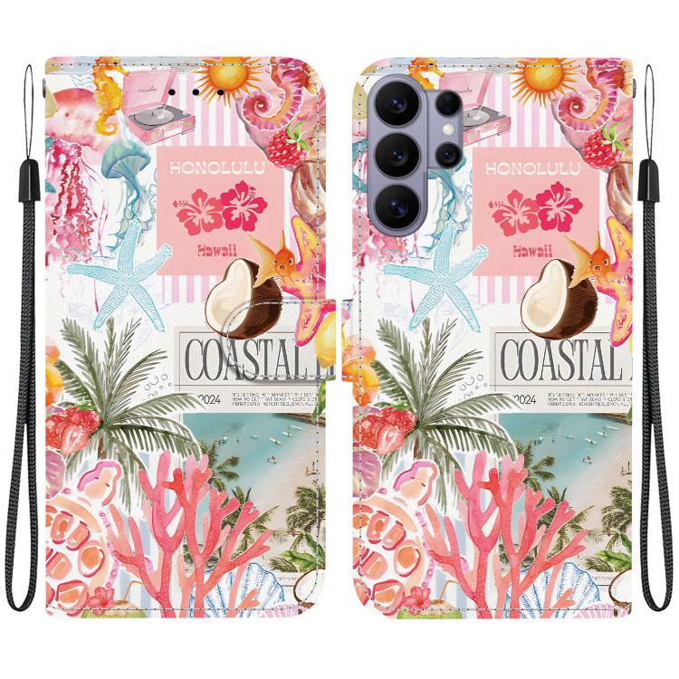 Custodia per telefono in ecopelle con texture cristallina, For Galaxy S26 Ultra 5G, For Galaxy S26 5G