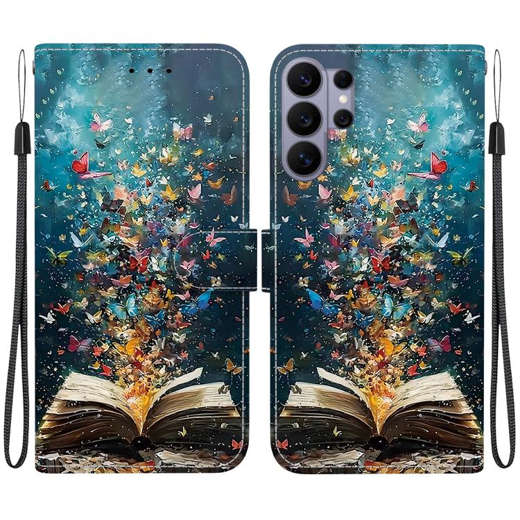 Custodia per telefono in ecopelle con texture cristallina, For Galaxy S26 Ultra 5G, For Galaxy S26 5G