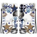 Custodia per telefono in ecopelle con texture cristallina, For Galaxy S26 Ultra 5G, For Galaxy S26 5G