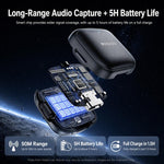 Yesido KR30 1 to 2 Wireless Lavalier Microphone 8 Pin Receiver with Charging Box