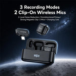 Yesido KR31 1 to 2 Wireless Lavalier Microphone Type-C Receiver with Charging Box