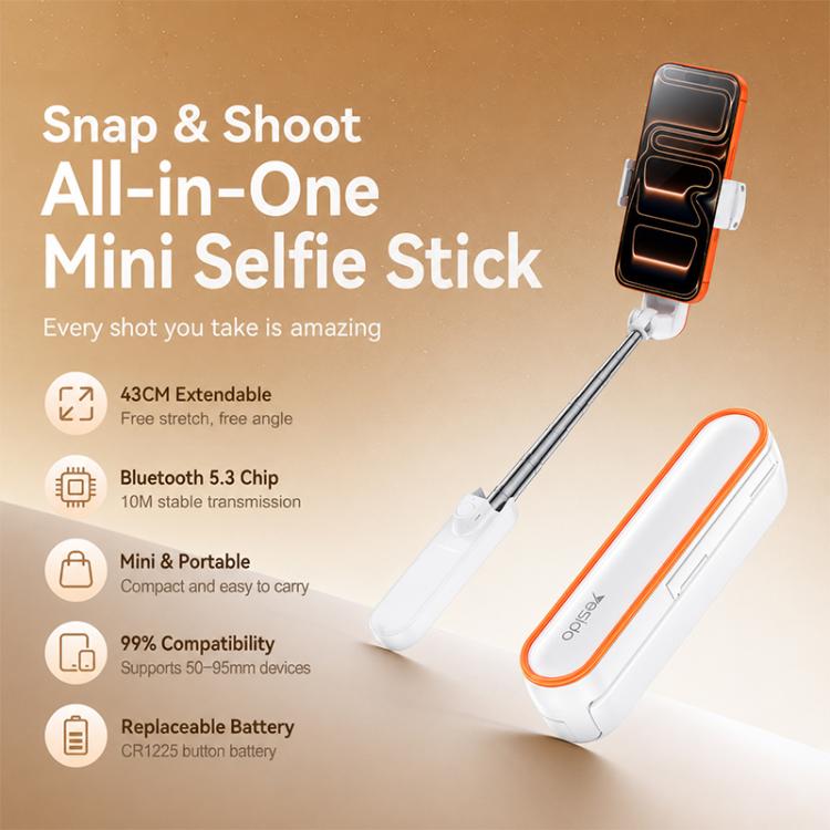 Yesido SF33 Multifunctional Mini Bluetooth Remote Control Selfie Stick