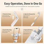 Yesido SF33 Multifunctional Mini Bluetooth Remote Control Selfie Stick