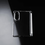 Custodia per telefono trasparente in PC antiurto a doppio asse con copriobiettivo, For Galaxy Z Fold8 5G