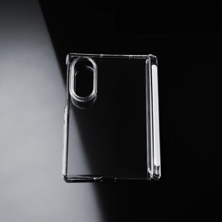 Custodia per telefono trasparente in PC antiurto a doppio asse con copriobiettivo, For Galaxy Z Fold8 5G