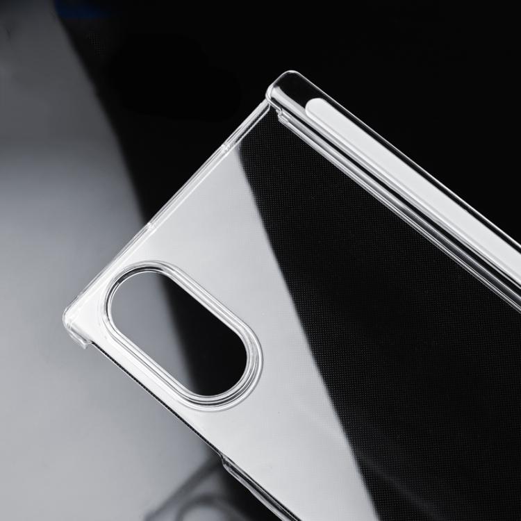 Custodia per telefono trasparente in PC antiurto a doppio asse con copriobiettivo, For Galaxy Z Fold8 5G