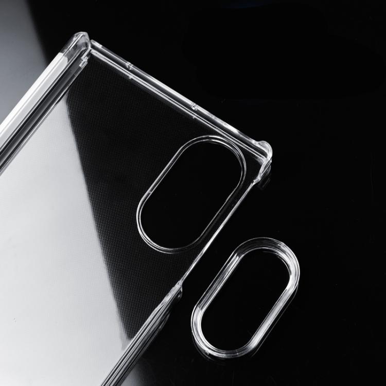 Custodia per telefono trasparente in PC antiurto a doppio asse con copriobiettivo, For Galaxy Z Fold8 5G