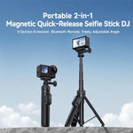 Yesido SF37 Portable 2 in 1 Magnetic Quick Release Selfie Stick DJ