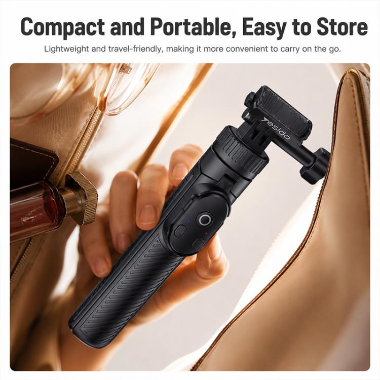 Yesido SF37 Portable 2 in 1 Magnetic Quick Release Selfie Stick DJ