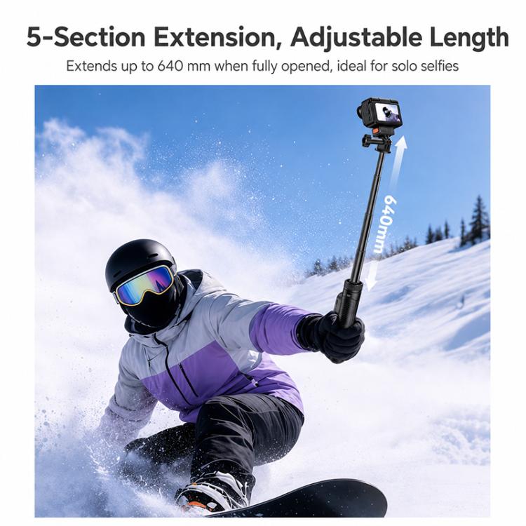 Yesido SF38 Portable 2 in 1 Magnetic Quick-Release Selfie Stick NI