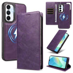 Custodia per telefono in ecopelle vegana con texture in pelle bovina, protezione RFID, rimovibile e magnetica 2 in 1., For Galaxy A17 5G, For Galaxy A26 5G, For Galaxy A36 5G, For Galaxy A16 5G