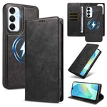 Custodia per telefono in ecopelle vegana con texture in pelle bovina, protezione RFID, rimovibile e magnetica 2 in 1., For Galaxy A17 5G, For Galaxy A26 5G, For Galaxy A36 5G, For Galaxy A16 5G