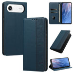 Custodia per telefono in ecopelle con motivo a meandro in rilievo e protezione RFID., For iPhone Air, For iPhone 16 Pro Max, For iPhone 16 Pro