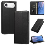 Custodia per telefono in ecopelle con motivo a meandro in rilievo e protezione RFID., For iPhone Air, For iPhone 16 Pro Max, For iPhone 16 Pro
