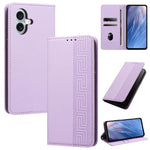 Custodia per telefono in ecopelle con motivo a meandro in rilievo e protezione RFID., For iPhone 16 Plus, For iPhone 16, For iPhone 15 Pro Max