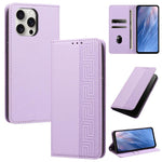 Custodia per telefono in ecopelle con motivo a meandro in rilievo e protezione RFID., For iPhone 14 / 13, For iPhone 14 Pro Max, For iPhone 14 Pro