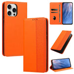 Custodia per telefono in ecopelle con motivo a meandro in rilievo e protezione RFID., For iPhone 14 / 13, For iPhone 14 Pro Max, For iPhone 14 Pro