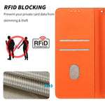Custodia per telefono in ecopelle con motivo a meandro in rilievo e protezione RFID., For iPhone 14 / 13, For iPhone 14 Pro Max, For iPhone 14 Pro