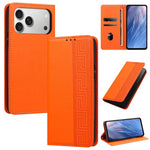 Custodia per telefono in ecopelle con motivo a meandro in rilievo e protezione RFID., For iPhone 18 Pro, For iPhone 18 Pro Max, For iPhone 17e / 16e