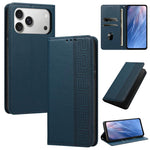 Custodia per telefono in ecopelle con motivo a meandro in rilievo e protezione RFID., For iPhone 18 Pro, For iPhone 18 Pro Max, For iPhone 17e / 16e
