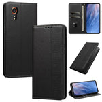 Custodia per telefono in ecopelle con motivo a meandro in rilievo e protezione RFID., For Samsung Galaxy XCover7 Pro, For Samsung Galaxy XCover7