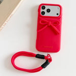 Custodia per telefono ibrida in TPU e PC con design bombato e cordino., For iPhone 17 Pro Max, For iPhone 17 Pro, For iPhone 17