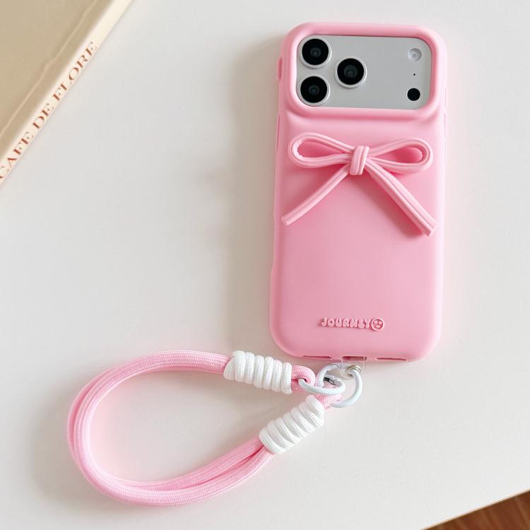 Custodia per telefono ibrida in TPU e PC con design bombato e cordino., For iPhone 17 Pro Max, For iPhone 17 Pro, For iPhone 17