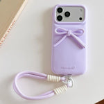 Custodia per telefono ibrida in TPU e PC con design bombato e cordino., For iPhone 17 Pro Max, For iPhone 17 Pro, For iPhone 17