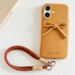 Custodia per telefono ibrida in TPU e PC con design bombato e cordino., For iPhone 16, For iPhone 15 Pro Max, For iPhone 15 Pro