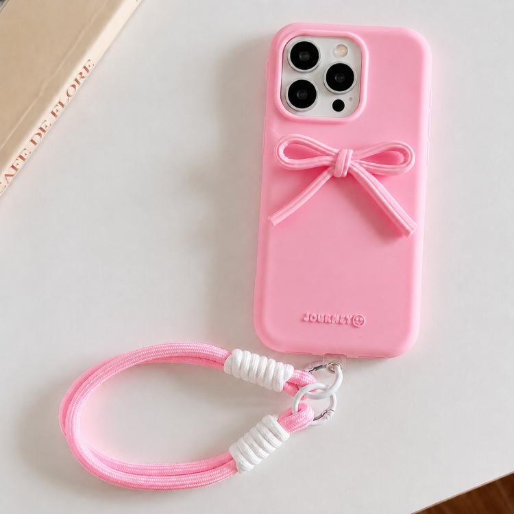 Custodia per telefono ibrida in TPU e PC con design bombato e cordino., For iPhone 16, For iPhone 15 Pro Max, For iPhone 15 Pro