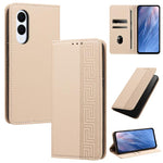 Custodia per telefono in ecopelle con motivo a meandro in rilievo e protezione RFID., For Galaxy S26 5G, For Galaxy S25 FE 5G, For Galaxy S25 Edge 5G