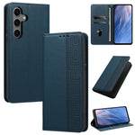 Custodia per telefono in ecopelle con motivo a meandro in rilievo e protezione RFID., For Galaxy S26 5G, For Galaxy S25 FE 5G, For Galaxy S25 Edge 5G