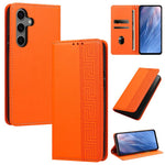 Custodia per telefono in ecopelle con motivo a meandro in rilievo e protezione RFID., For Galaxy S26 FE 5G, For Galaxy S26+ 5G, For Galaxy S26 Ultra 5G