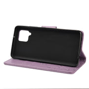 Custodia in pelle flip floreale per Galaxy A42 e Nokia 2.4