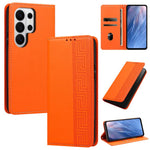 Custodia per telefono in ecopelle con motivo a meandro in rilievo e protezione RFID., For Galaxy S26 FE 5G, For Galaxy S26+ 5G, For Galaxy S26 Ultra 5G