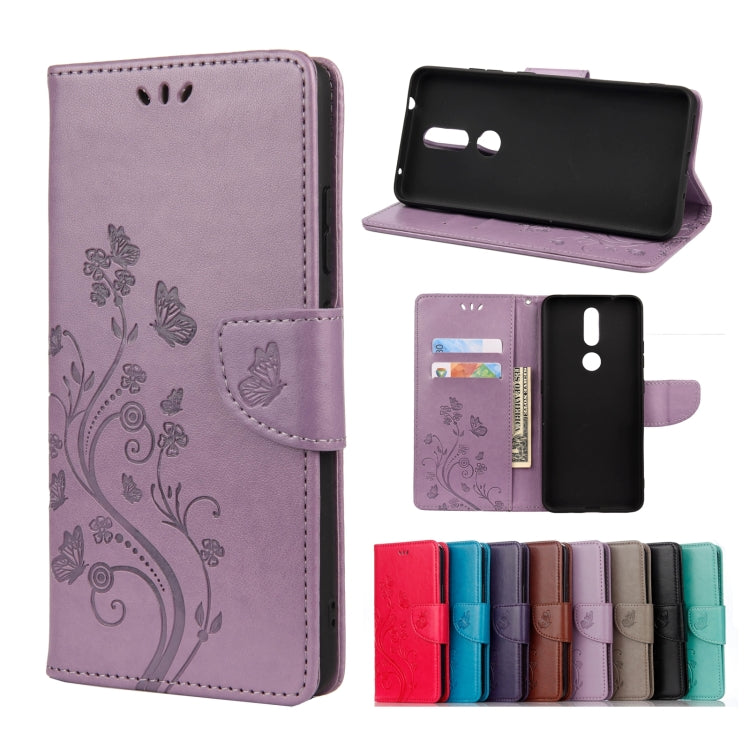 Custodia portafoglio in pelle con motivo floreale per Galaxy A42