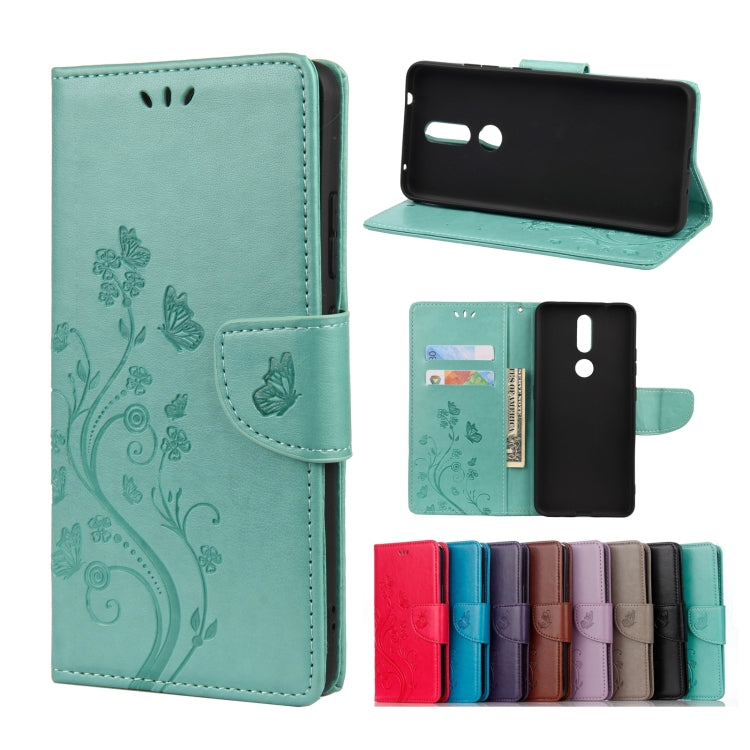 Custodia portafoglio in pelle con motivo floreale per Galaxy A42
