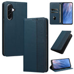 Custodia per telefono in ecopelle con motivo a meandro in rilievo e protezione RFID., For Galaxy A26 5G, For Galaxy A36 5G, For Galaxy A15 5G / 4G