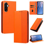 Custodia per telefono in ecopelle con motivo a meandro in rilievo e protezione RFID., For Galaxy A57 5G, For Galaxy A37 5G, For Galaxy A27 5G