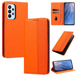 Custodia per telefono in ecopelle con motivo a meandro in rilievo e protezione RFID., For Galaxy A33 5G, For Galaxy A13 4G, For Galaxy A32 4G