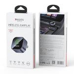 Yesido KM31 Mini 2-in-1 Wired to Wireless CarPlay and Android Auto Car Adapter, KM31