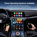 Yesido KM33 Wired to Wireless CarPlay and Android Auto Car AI Smart Box Adapter with RGB Light, KM33