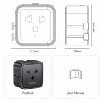 Yesido MC46 Portable Universal Travel Adapter, MC46