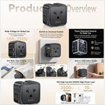 Yesido MC46 Portable Universal Travel Adapter, MC46
