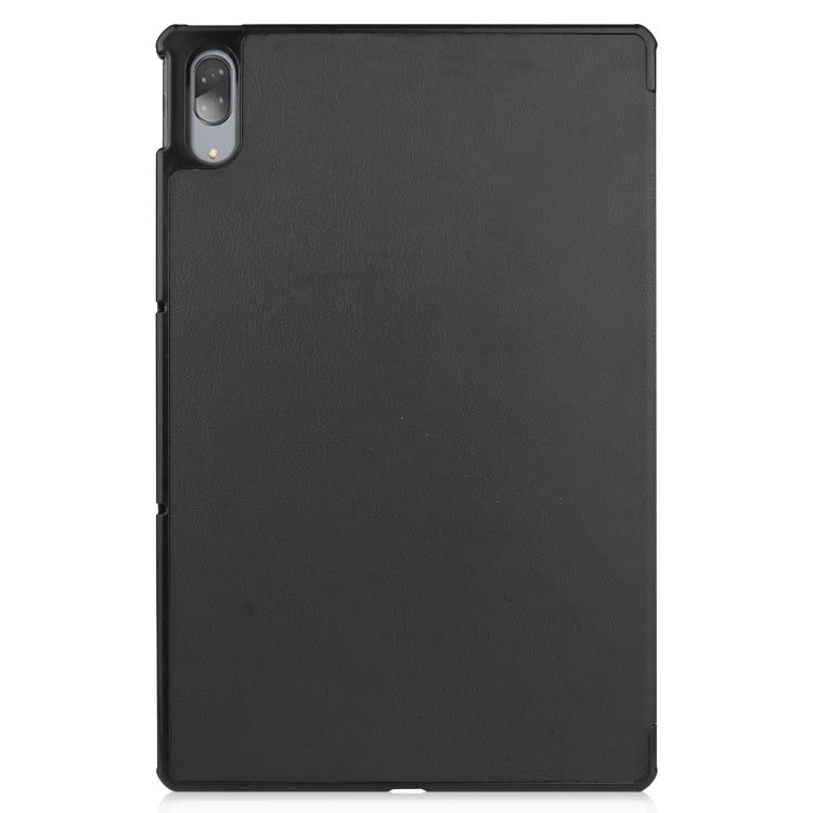 Custer Texture custodia orizzontale in pelle flip con supporto a tre pieghe e funzione Sleep/Wake-up, For Lenovo Tab P11 Pro (TB-XJ706F), For Lenovo Tab P11 (TB-J606F)