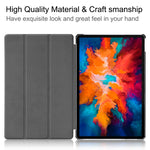 Custer Texture custodia orizzontale in pelle flip con supporto a tre pieghe e funzione Sleep/Wake-up, For Lenovo Tab P11 Pro (TB-XJ706F), For Lenovo Tab P11 (TB-J606F)