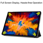 Custer Texture custodia orizzontale in pelle flip con supporto a tre pieghe e funzione Sleep/Wake-up, For Lenovo Tab P11 Pro (TB-XJ706F), For Lenovo Tab P11 (TB-J606F)