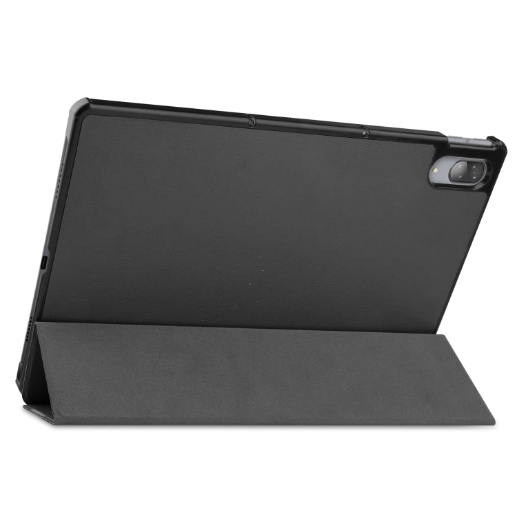 Custer Texture custodia orizzontale in pelle flip con supporto a tre pieghe e funzione Sleep/Wake-up, For Lenovo Tab P11 Pro (TB-XJ706F), For Lenovo Tab P11 (TB-J606F)