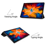 Custer Texture custodia orizzontale in pelle flip con supporto a tre pieghe e funzione Sleep/Wake-up, For Lenovo Tab P11 Pro (TB-XJ706F), For Lenovo Tab P11 (TB-J606F)